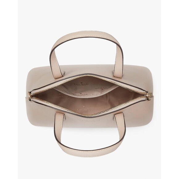 New Kate Spade Schuyler Medium Dome Satchel Saffiano Warm Beige - Picture 5 of 5